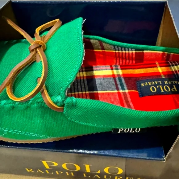 NWT Men's Polo by Ralph Lauren Maguire Moccasin Slipper - Picture 3 of 7
